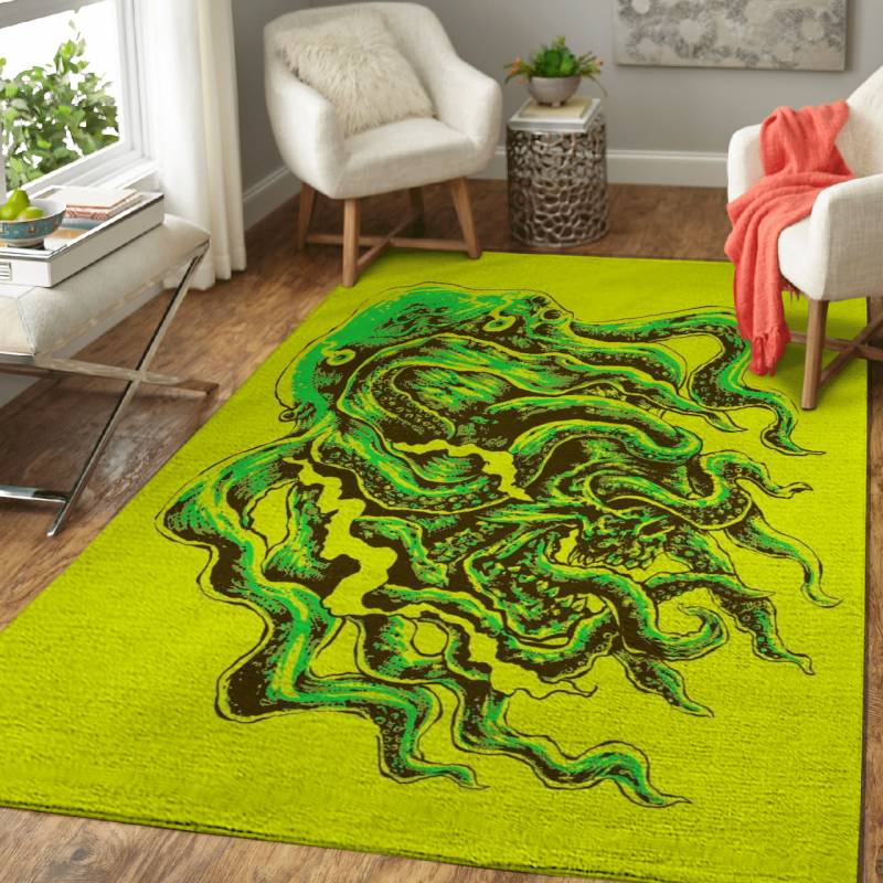 Violent Octopus – Animals Area Rug Carpet