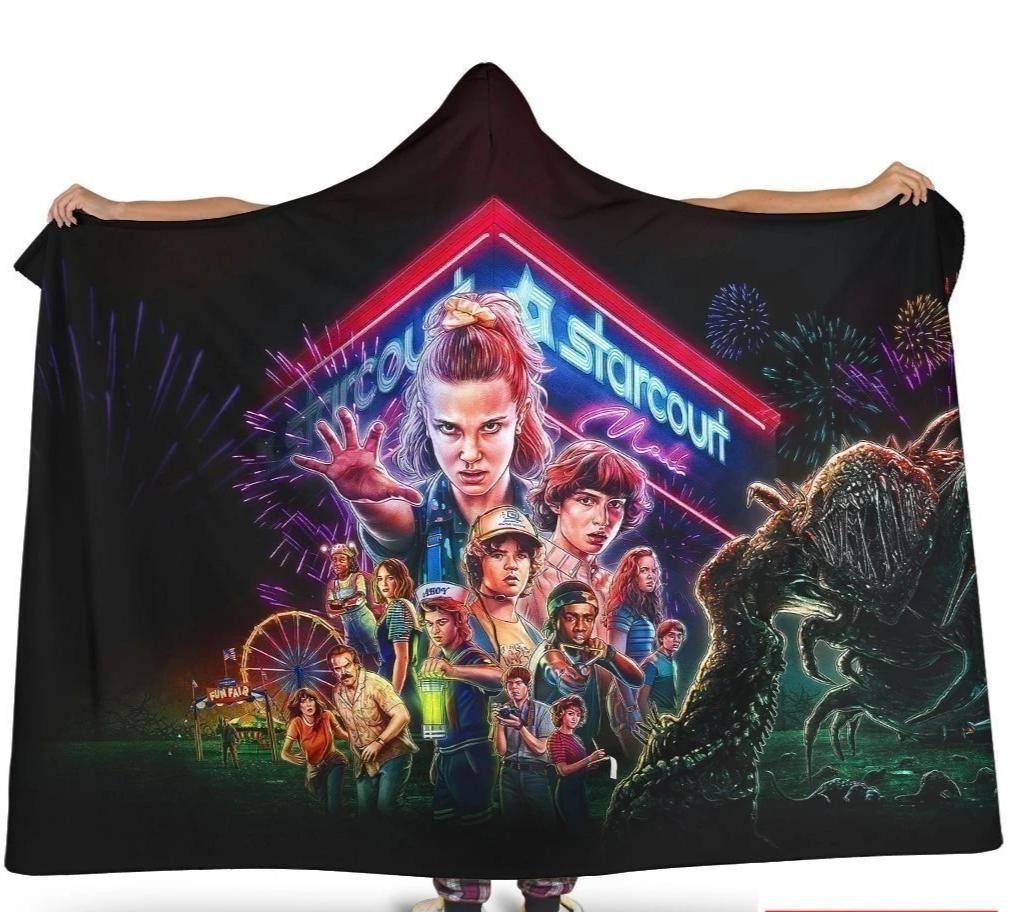 Stranger Things Hooded Blanket Fan Gift Idea