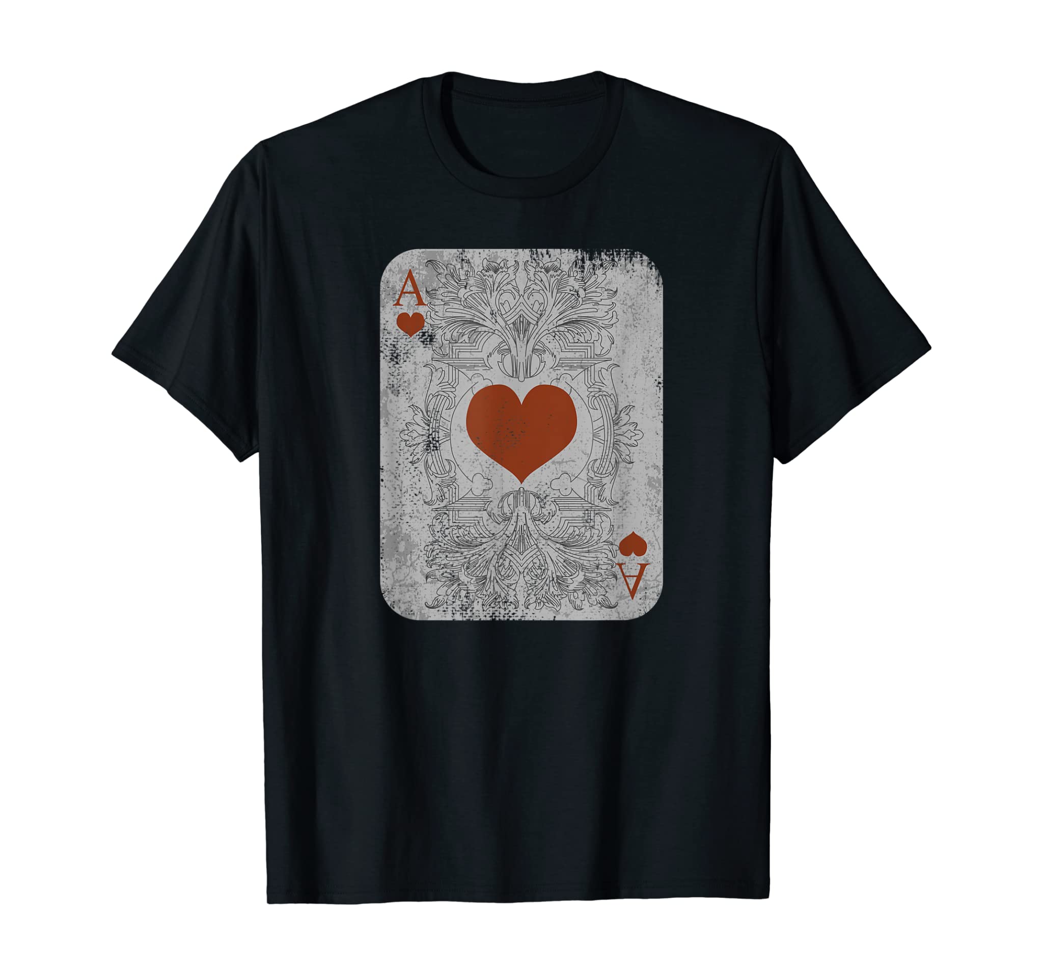 Vintage Poker Playing Cards Ace Of Hearts Gift T-Shirt