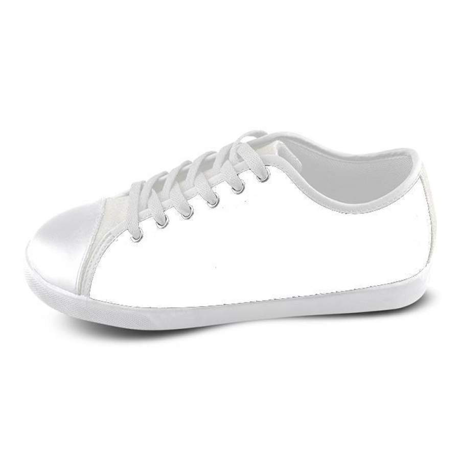 White Custom Low Top Shoes