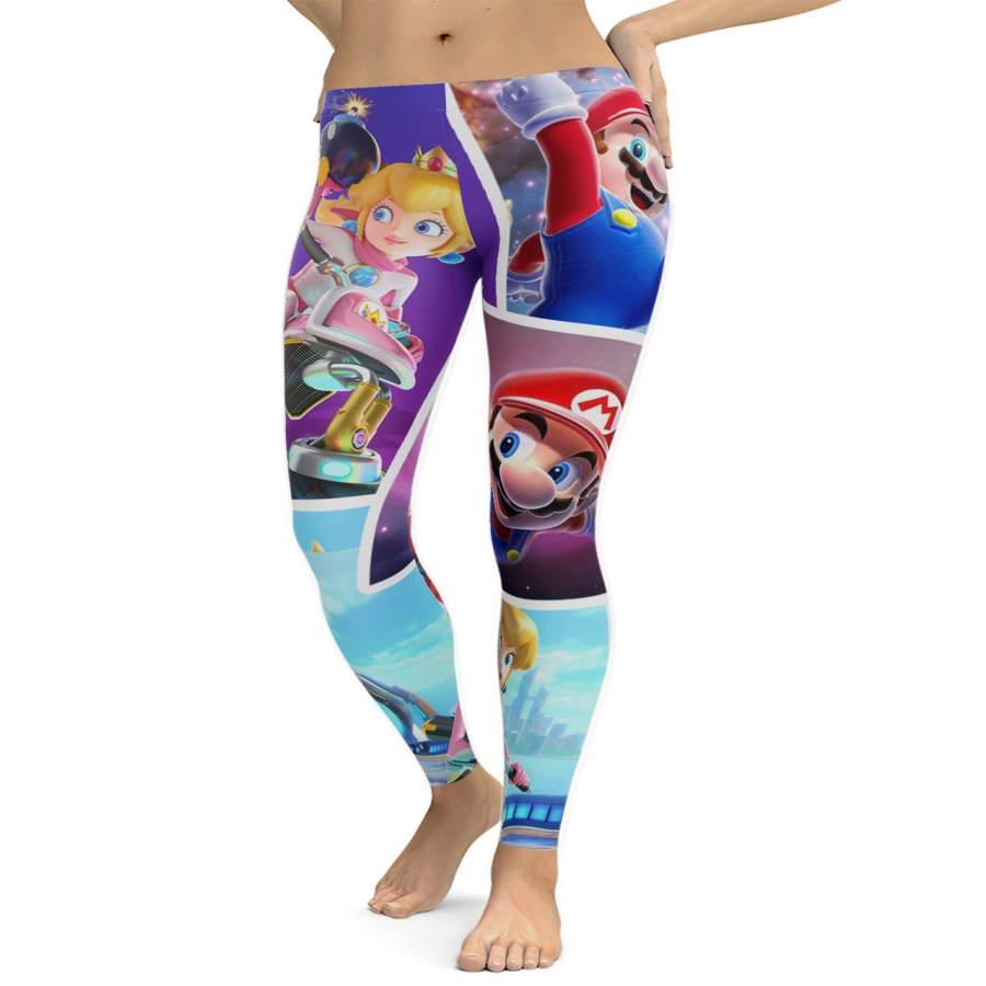 Super Mario Collage Leggings