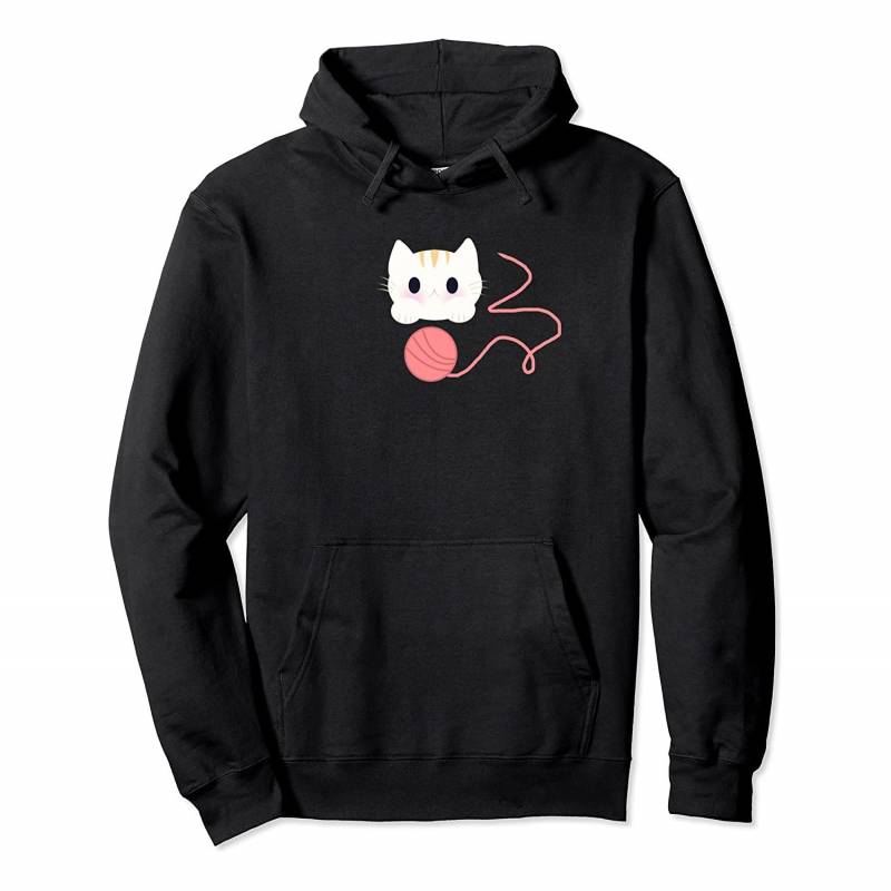 Kitten Playing With Yarn Pullover Hoodie, T-Shirt, Sweatshirt, Tank Top, Racerback, Dolman