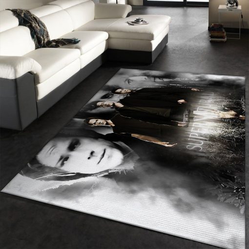 Supernatural Halloween Rug All Over Print Logo Custom Area Rug Carpet Full Sizes Home Living Rug Carpet Decor