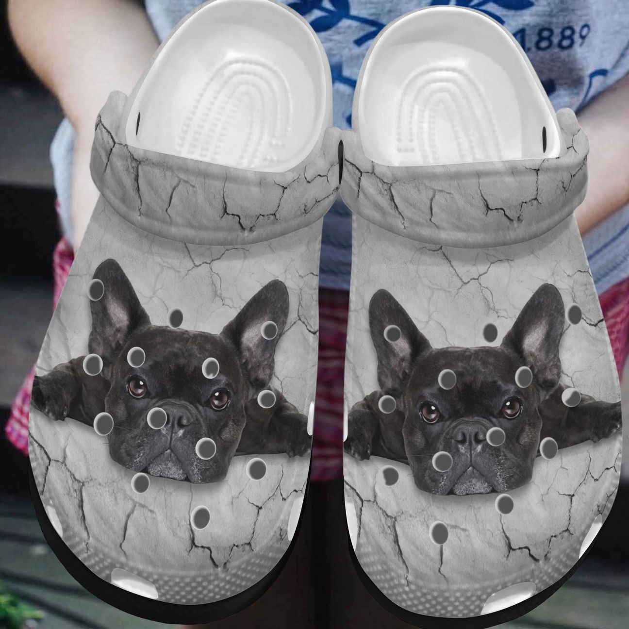 French Bulldog Personalized Clog, Custom Name, Text, Color, Number Fashion Style For Women, Men, Kid, Print 3D My Amazing Friend