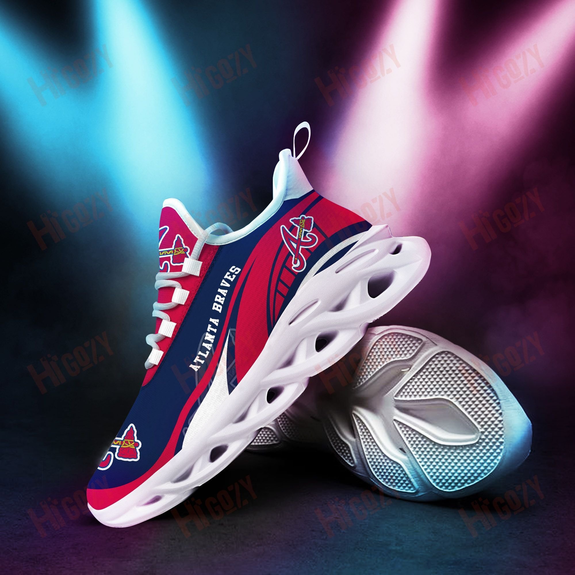 Atlanta Braves 3D Clunky Sneaker New Trending 2021 Summer N1642