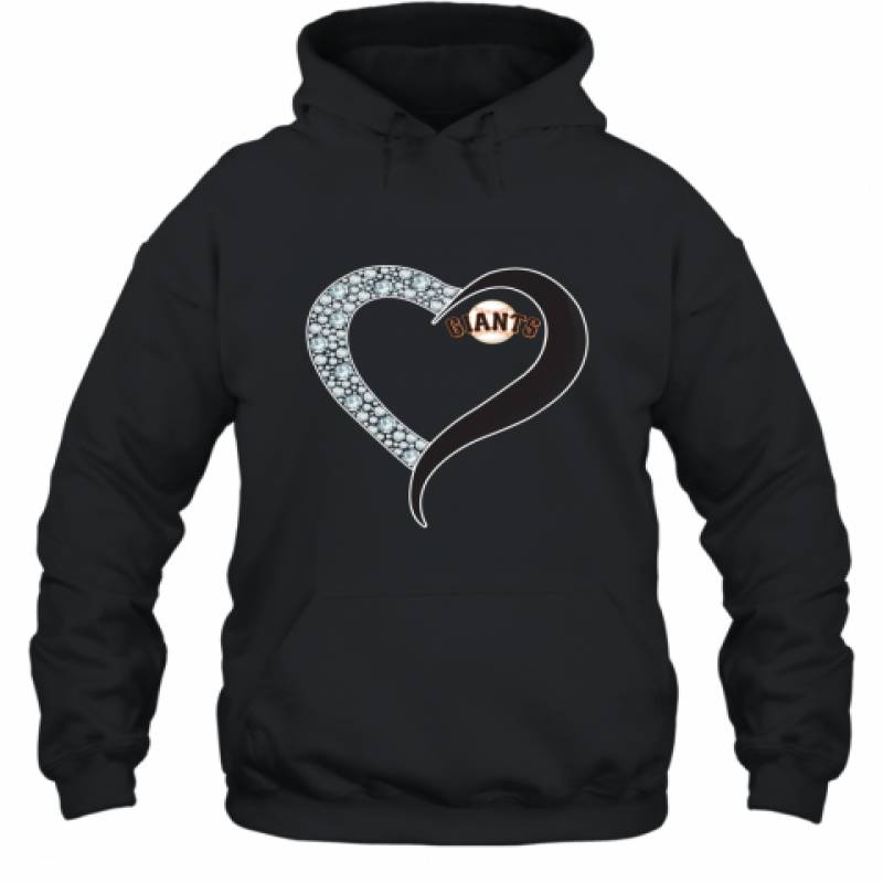 Diamond San Francisco Giants Heart shirt Hoodie