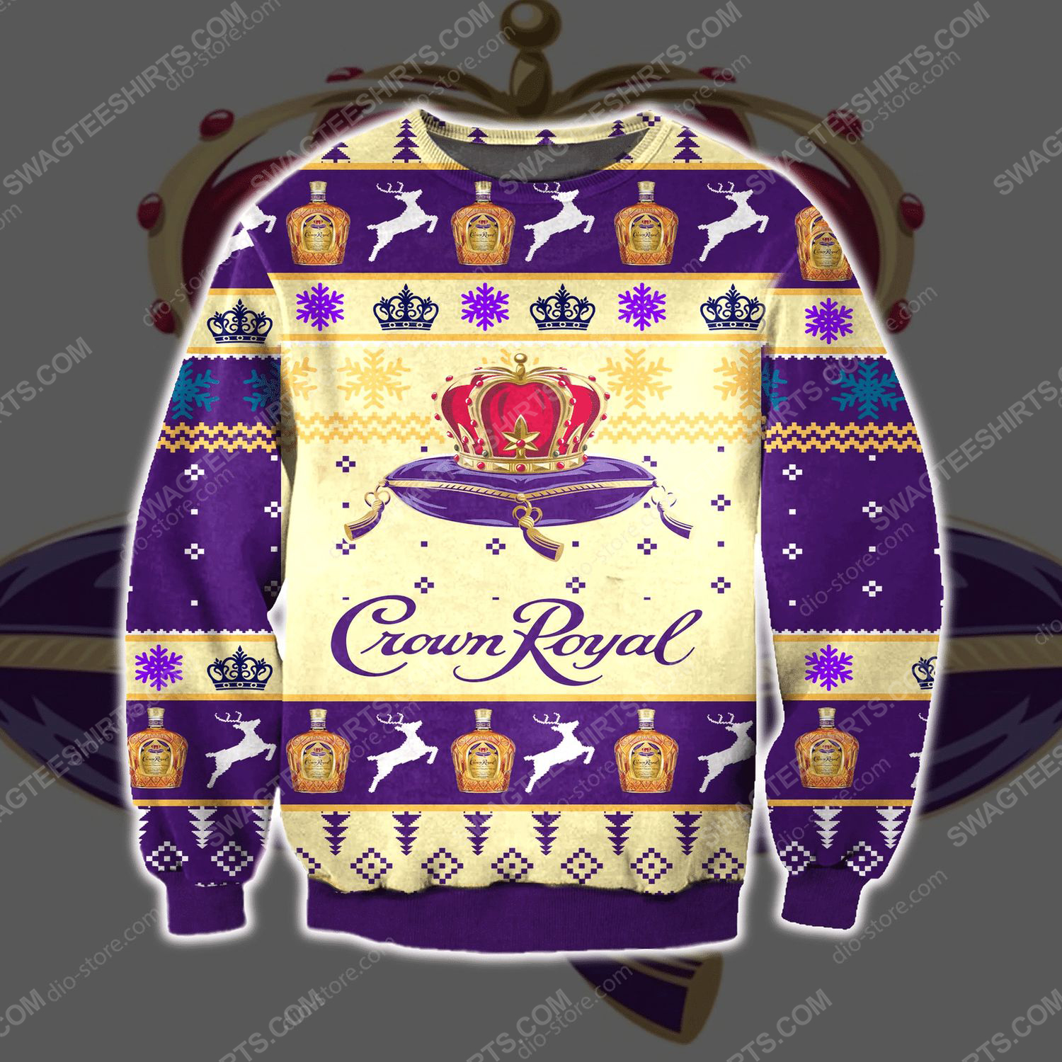 [Special Edition] Seagram’S Crown Royal Ugly Christmas Sweater – Maria