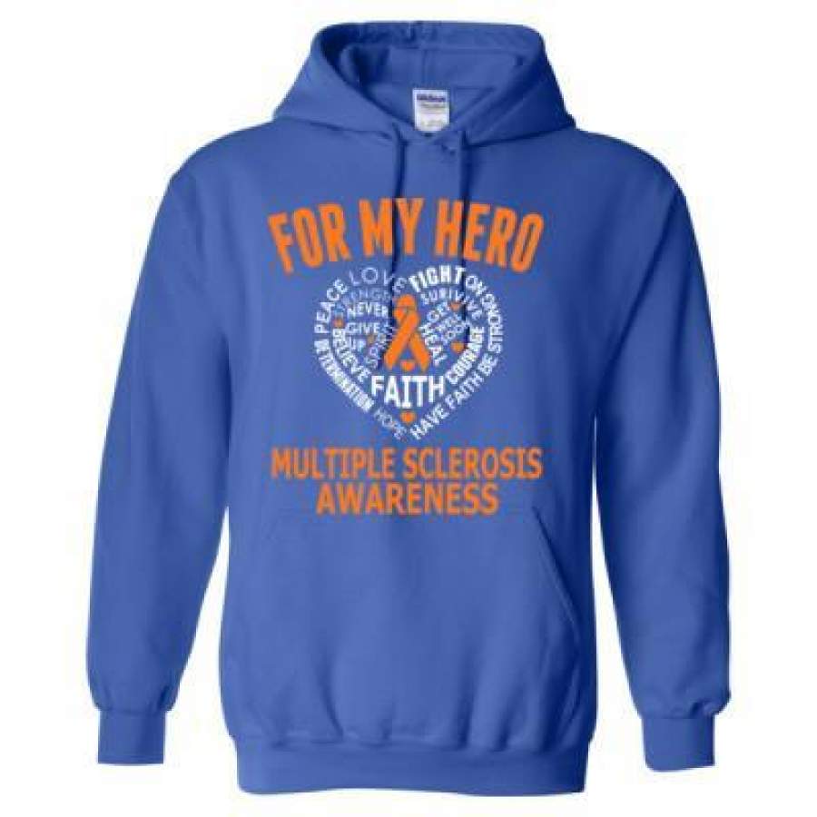 AGR For My Hero Multiple Sclerosis Awareness – Heavy Blend™ Hooded Sweatshirt