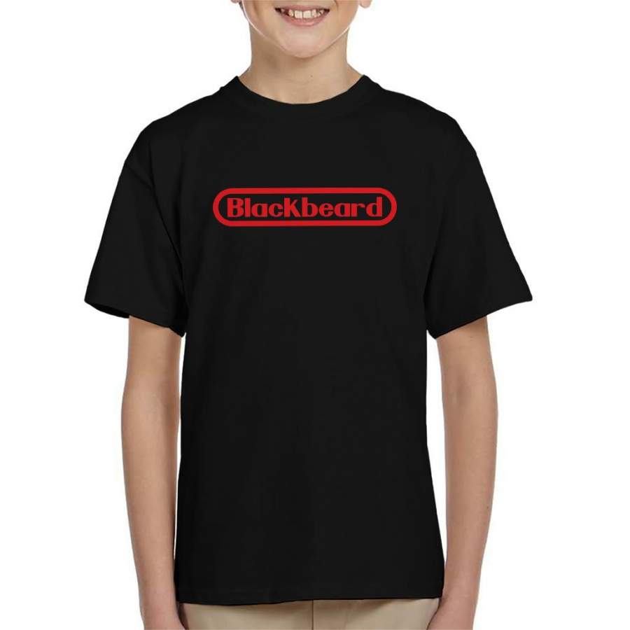 Blackbeard Nintendo Logo One Piece Kid’s T-shirt