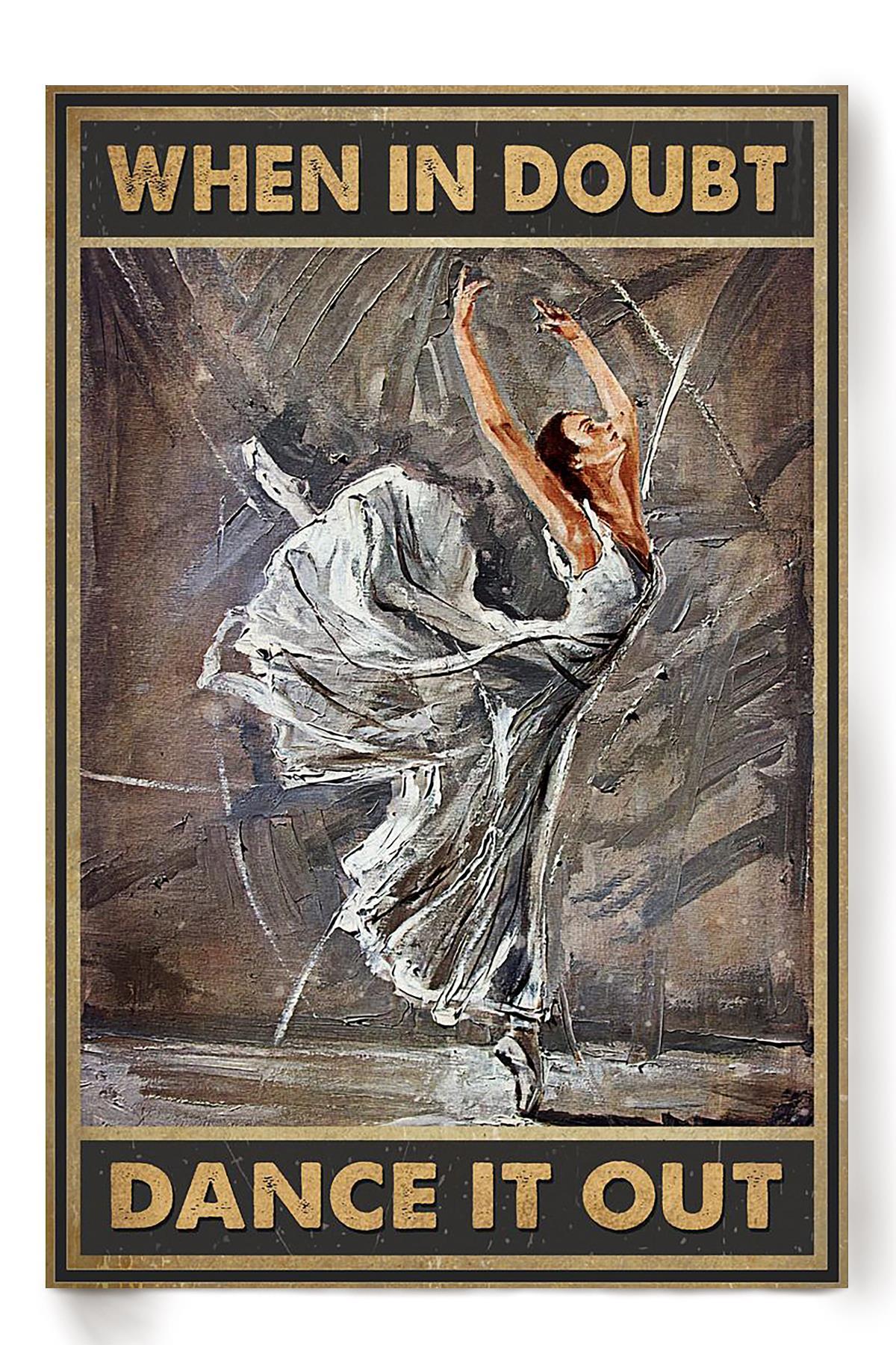 Ballet Dancer Girls Wall Decor Gift For International Women Day Home Decor Girlfriend Poster