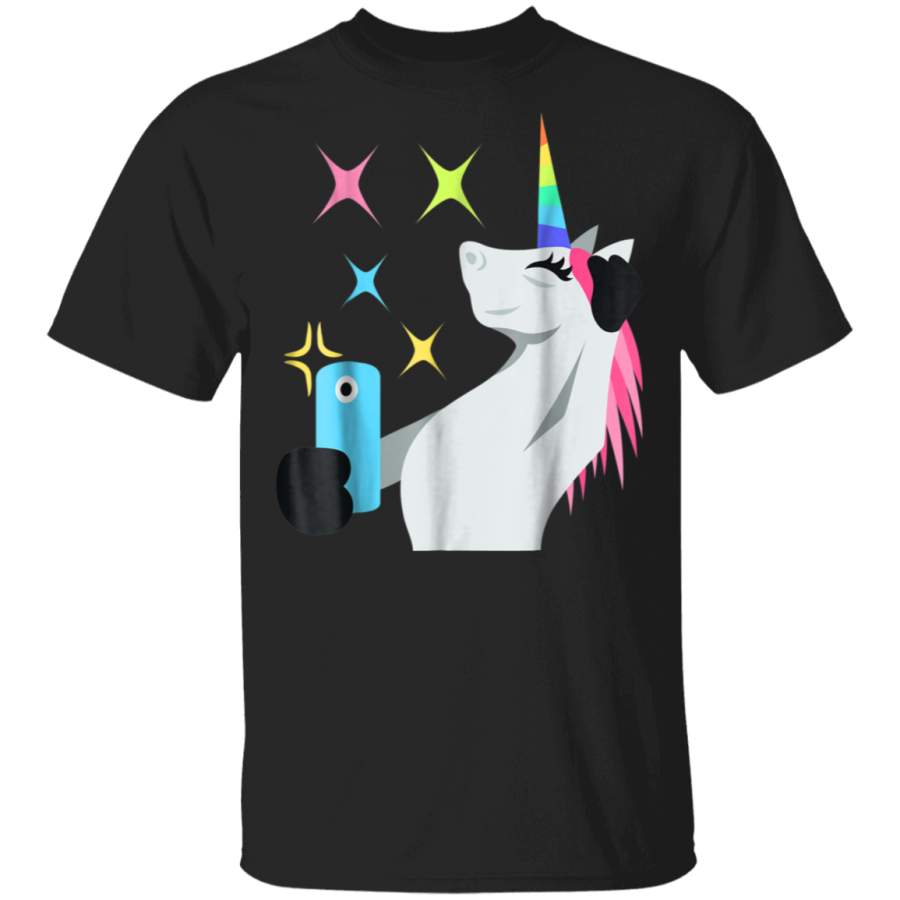 Fabulous Selfie Funny Unicorn Emoji T Shirt