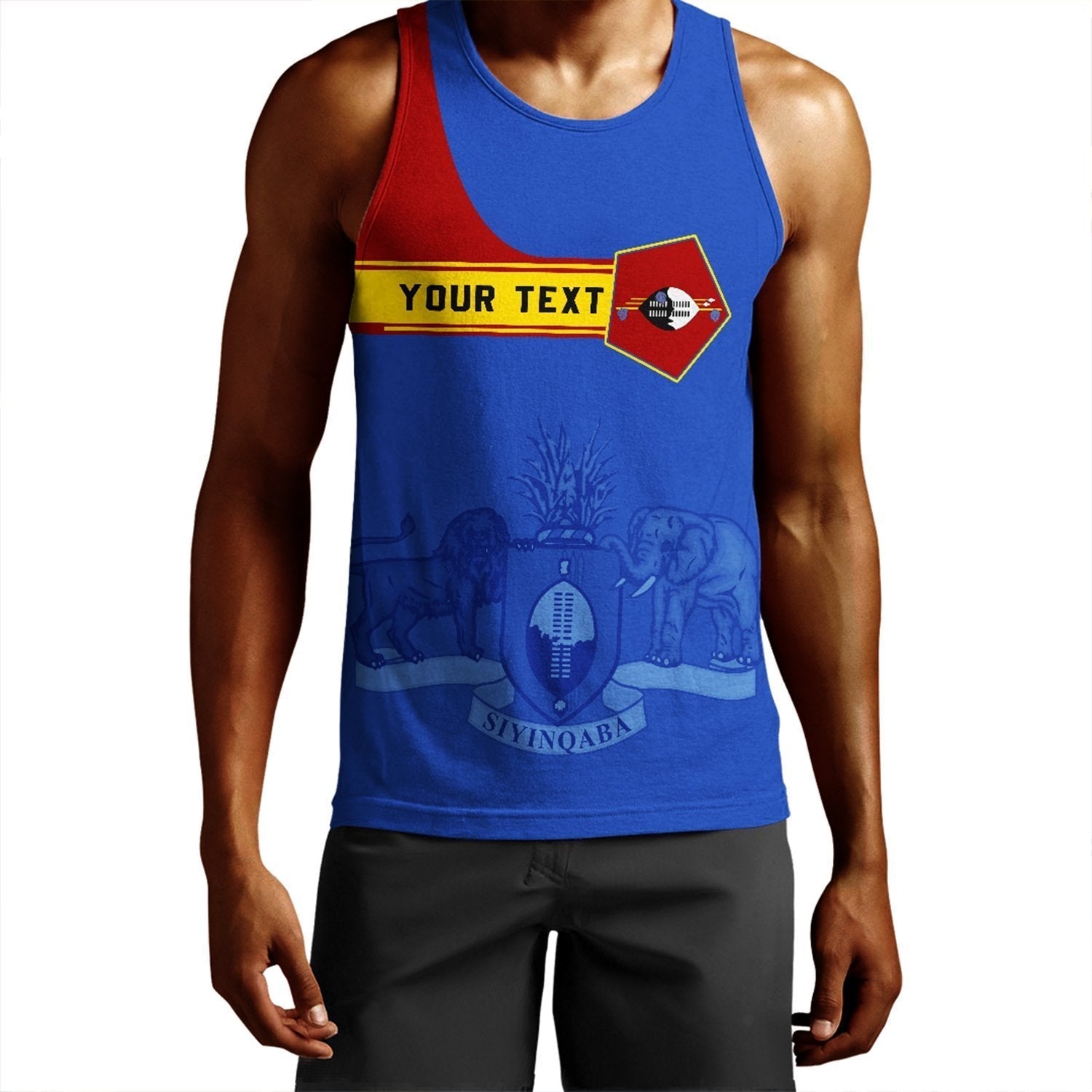 (Custom) African Tank Top – Eswatini Men’S Tank Top Pentagon Style