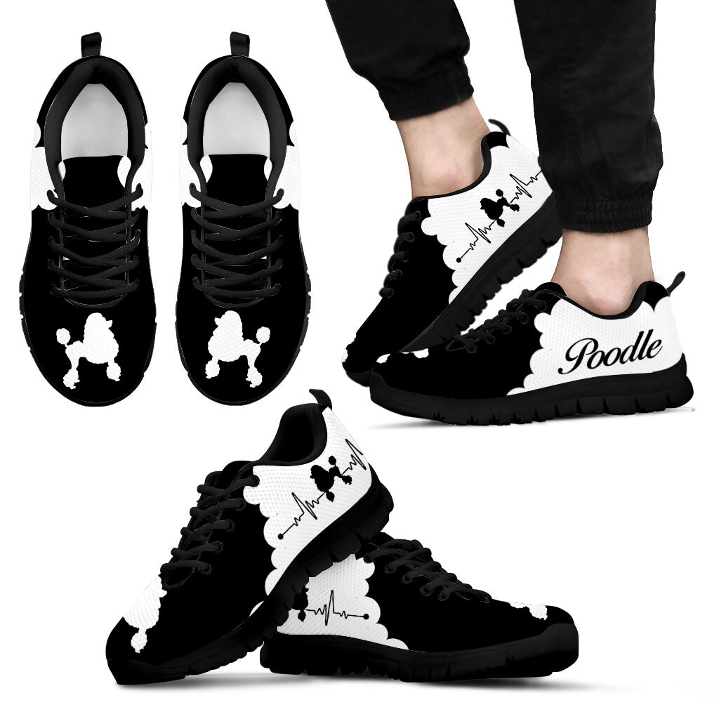 Poodle Dog Lover Shoes Cloudy Sneaker Walking Shoes – Best Shoes For Dog Lover, Best Gift For Dog Mom