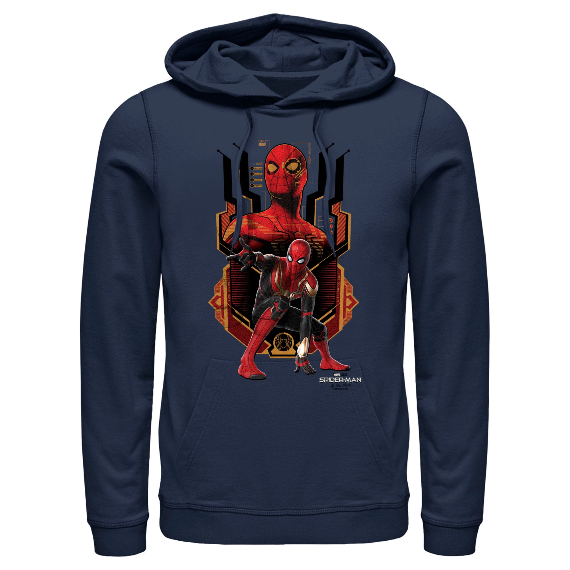 Men’S Marvel Spider-Man: No Way Home Integrated Suit Pull Over Hoodie