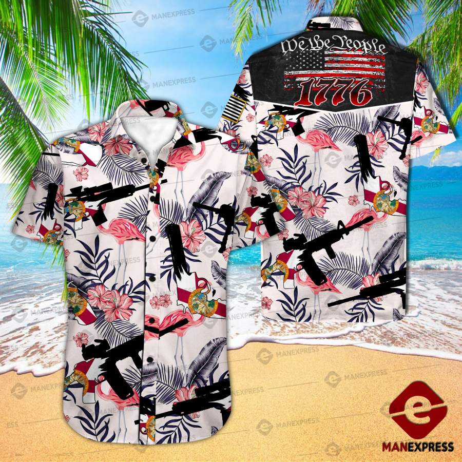 Mtp Florida United Patriot Three Percenter Hawaiian Shirt Wt Ha111802