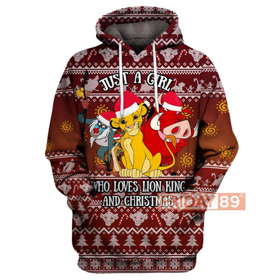 Just A Girl Who Loves LK And Christmas Hoodie