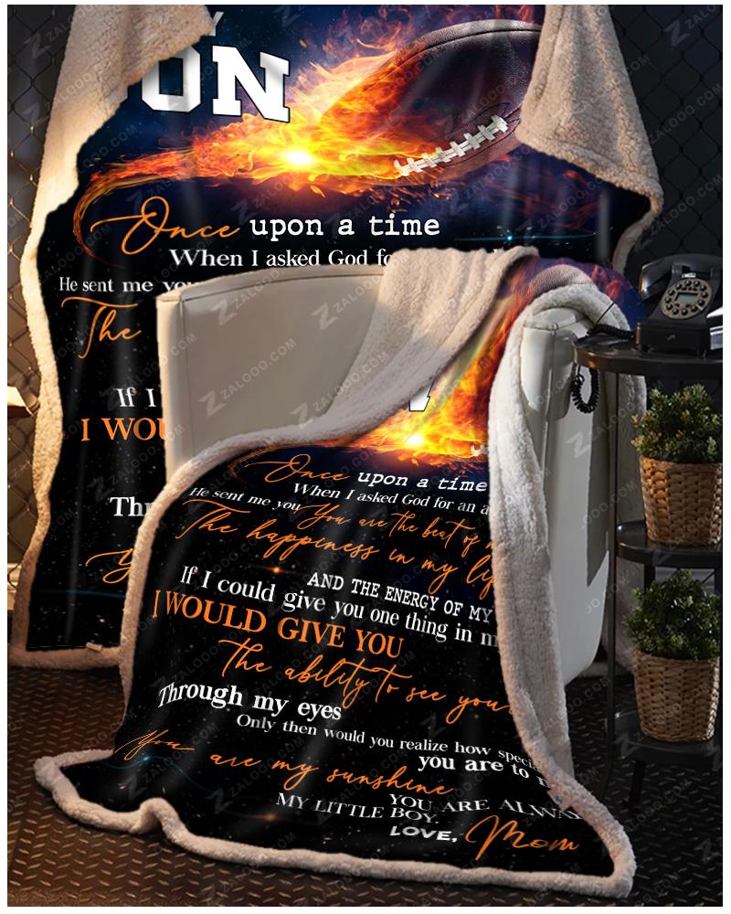 Football – To My Son – My Little Boy Quilt Blanket Ep2526