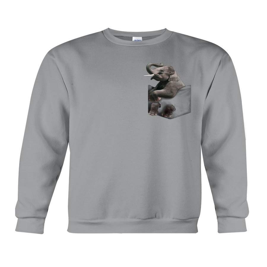 Baby Elephant In Pocket 2020 Custom Design Sweatshirt