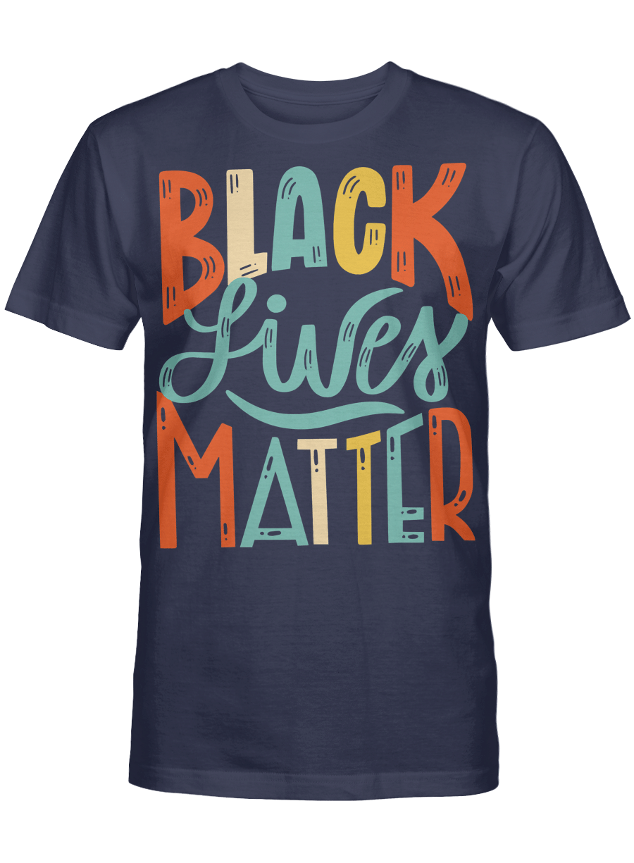 Vintage BLM Shirt Black Lives Matter Retro 70s 80s Style BLM T-Shirt