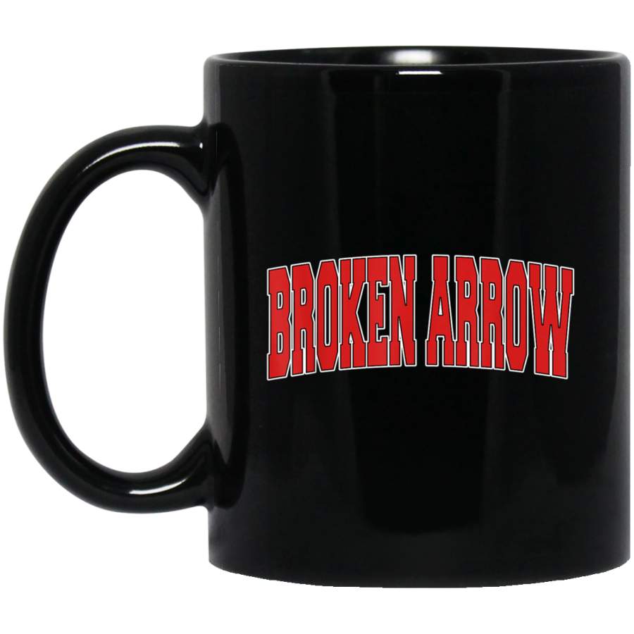 BROKEN ARROW OK OKLAHOMA Varsity Style USA Vintage Sports Mug 11 oz 15 oz Black Mug