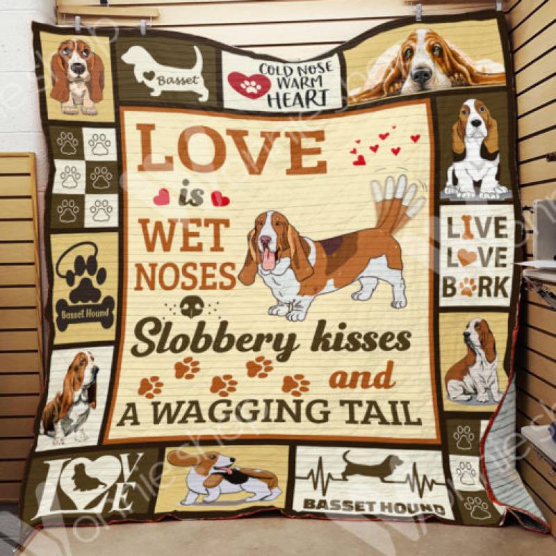 Basset Hound Dog Blanket NOV2601 90O47