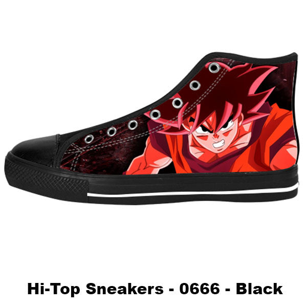 Super Saiyan God Shoes & Sneakers – Custom Dragonball Canvas Shoes