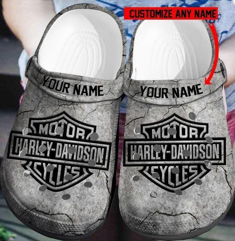 Harley Davidson Personalized Custom Name Crocband Crocs