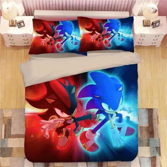 Sonic The Hedgehog 16 Duvet Quilt Bedding Set 4