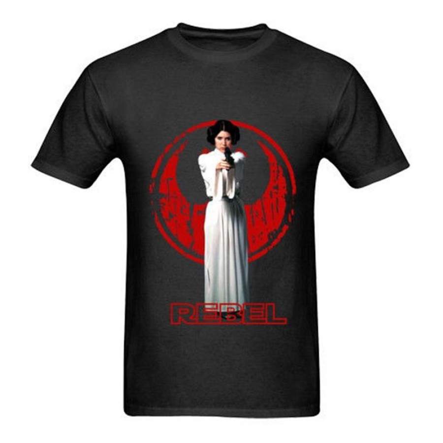 Princess Leia Men’s Black T-Shirt Size S to 3XL