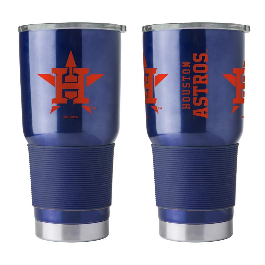 Houston Astros Travel Stainless Steel Insulated Tumbler Cup Ultra Silver