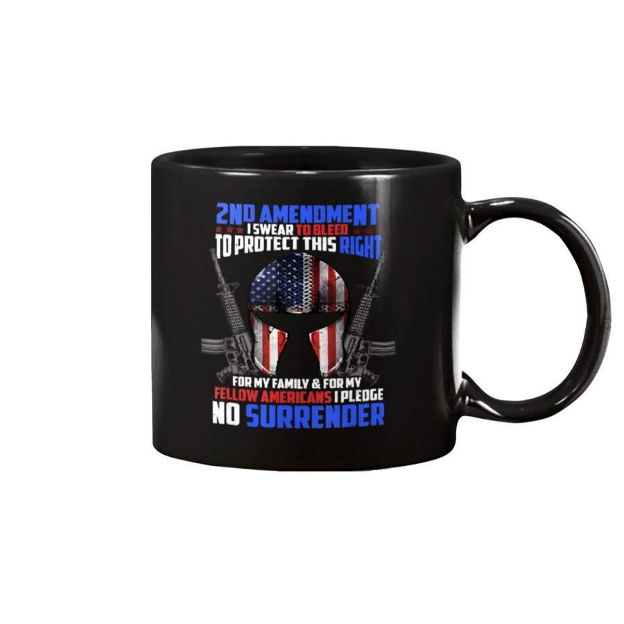 2nd Amendment Gun Rights USA Flag Military Veteran Patriotic Mug