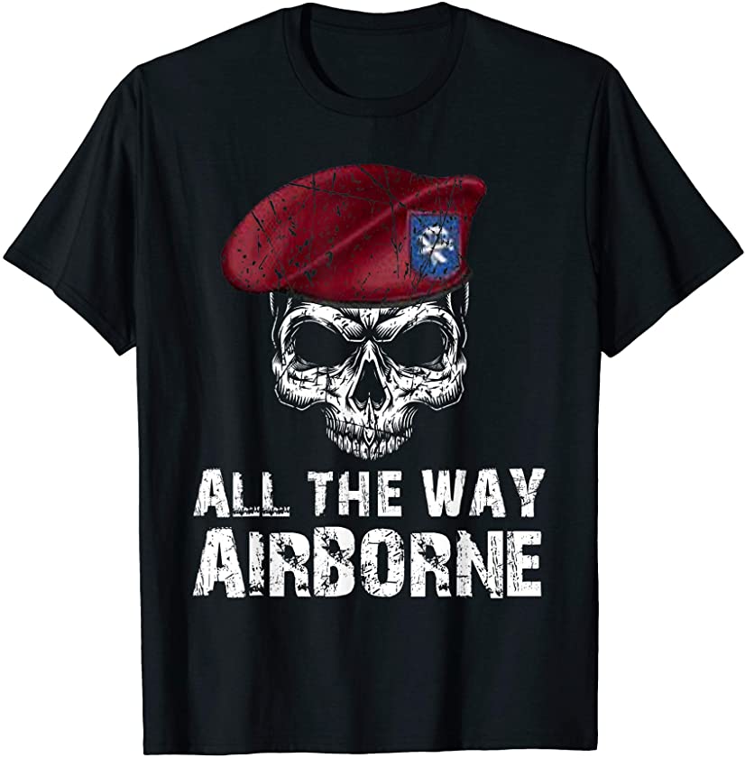 82nd Airborne Division All The Way Veteran Vintage T-Shirt