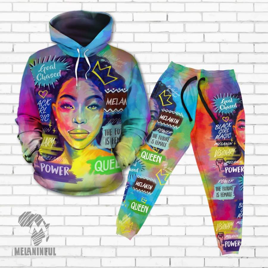 Queen Art Fleece All-over Hoodie And Joggers Set