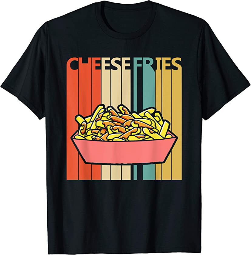 Vintage Retro Cheese Fries T-shirt