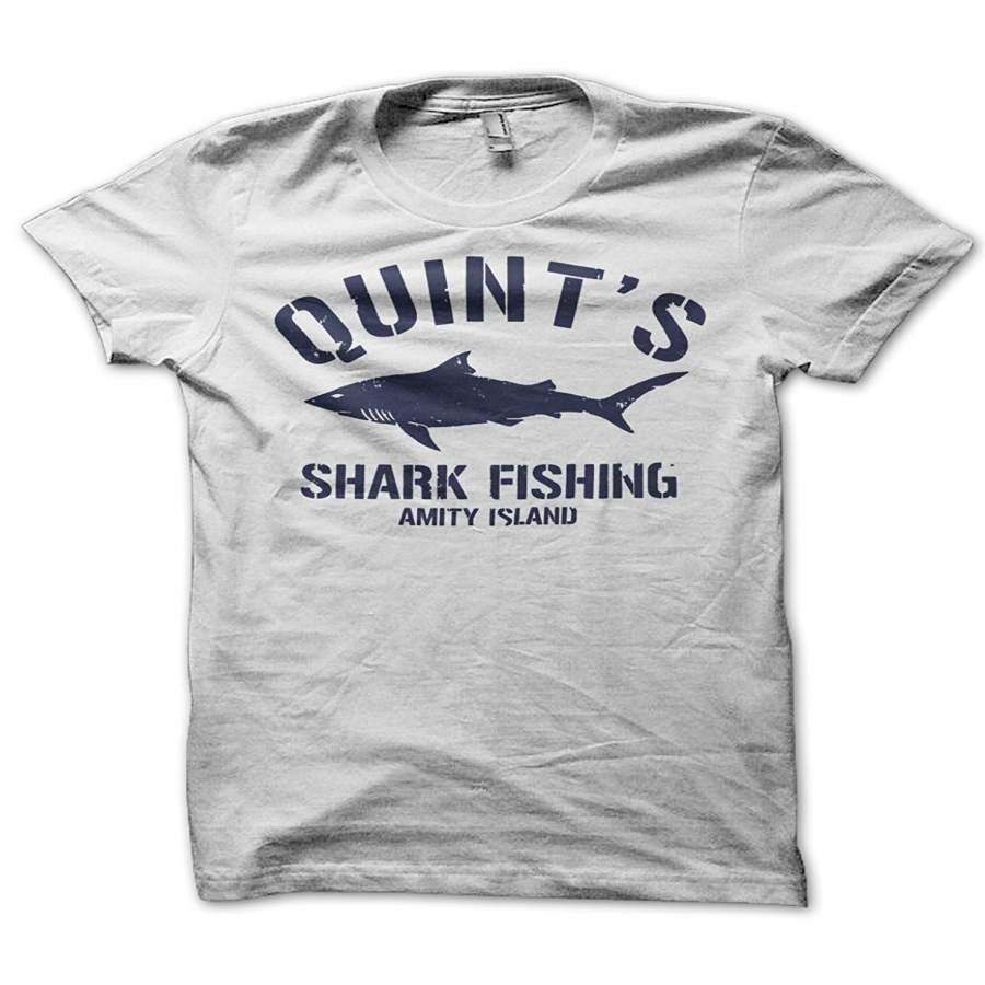 Quints Shark Fishing Men’S Fashion T-Shirt