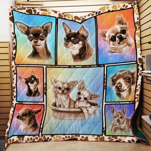 Chihuahua Collection 3D Quilt Blanket HGM46