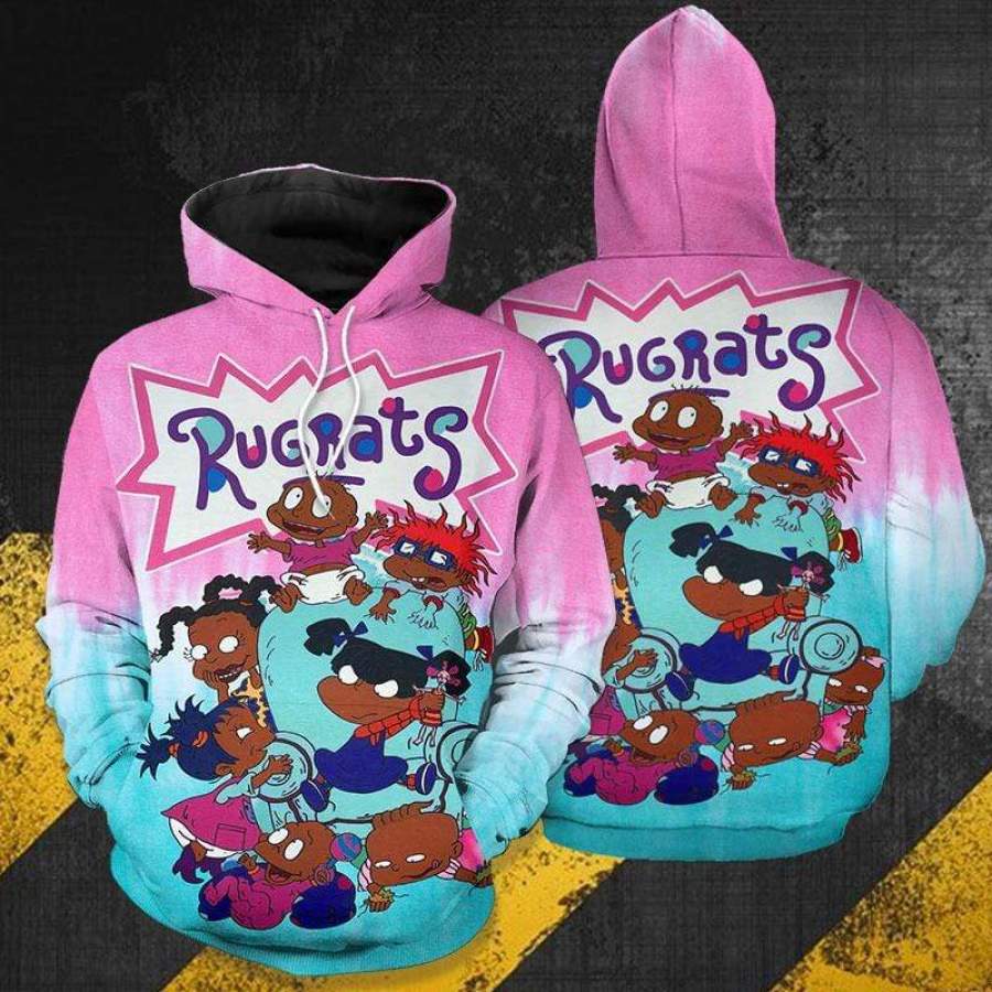 Black Kids Rugrats Hoodie 3D All Over Print #2010H