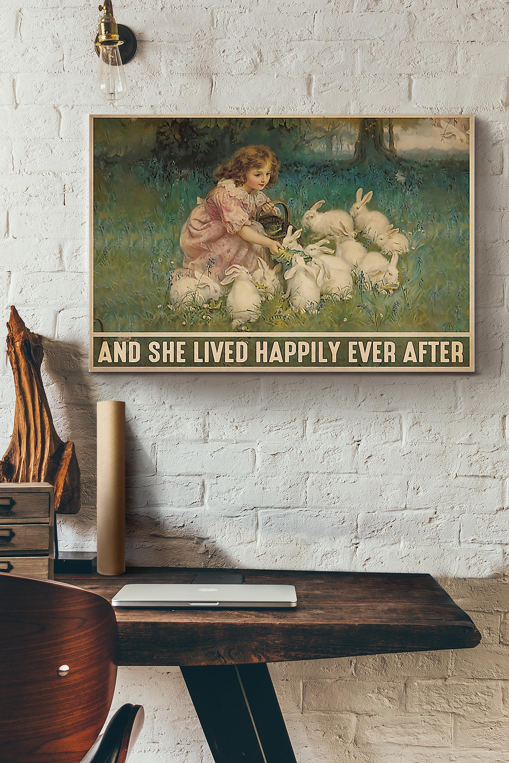 Rabbit She Lived Happily Ever After (Unframed) Poster