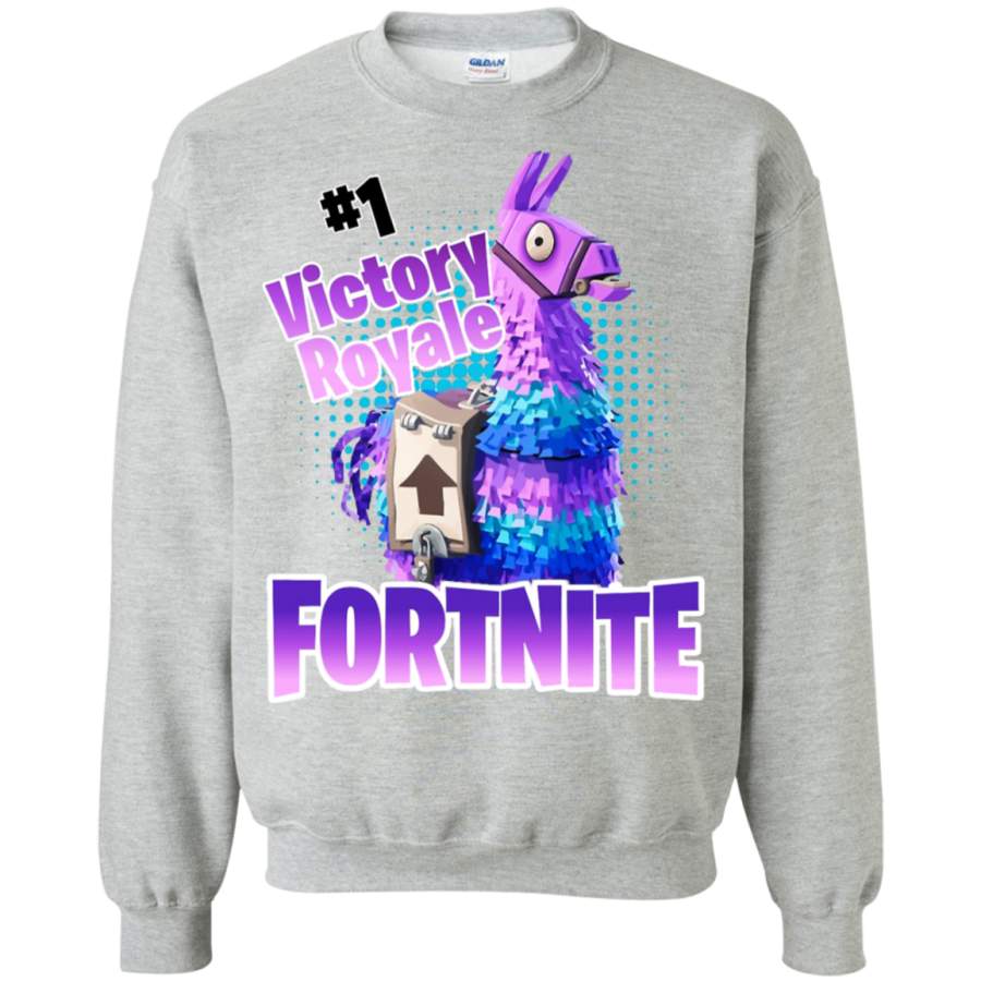 Fortnite, rihtuues Youth Unisex Kids for-tnite Llama #1 Victory Royale 3D Creative Pullover Sweatshirt