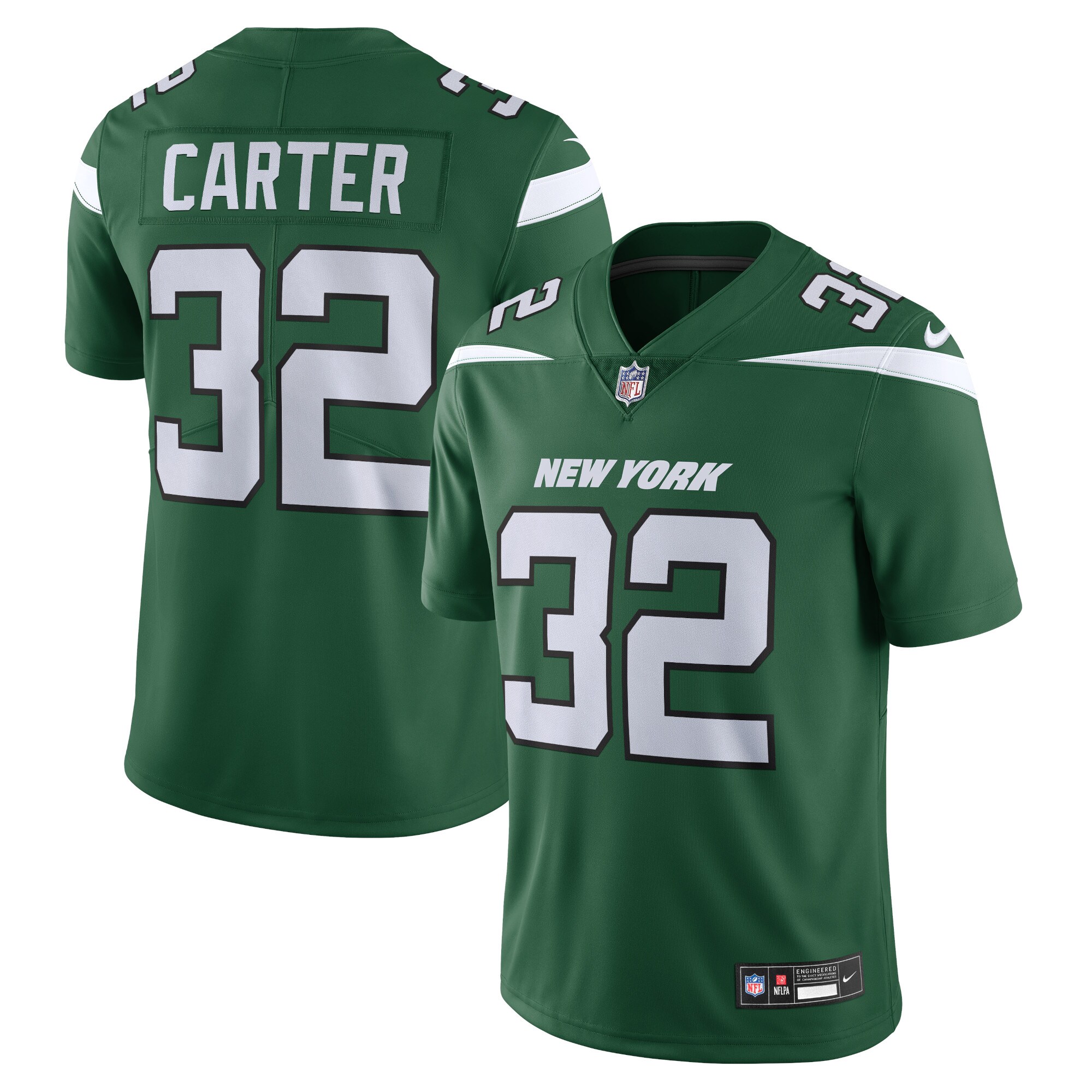 Michael Carter New York Jets Vapor F.U.S.E. Limited Jersey – Green