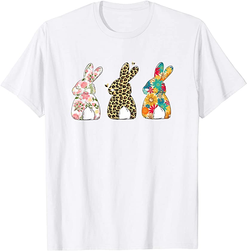 Leopard Bunny and Flower Bunnies T-Shirt