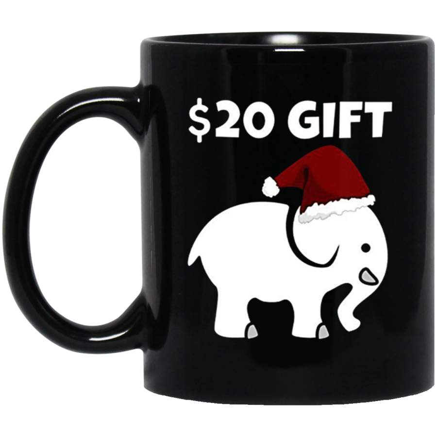 White Elephant Christmas Holiday Gift Exchange Contest 11 oz 15 oz Black Mug