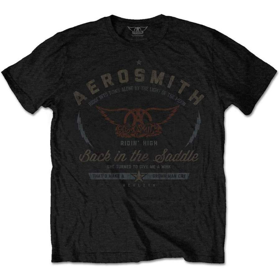 Aerosmith Men’s Boston Pride Cotton Short Sleeves Tee Shirt