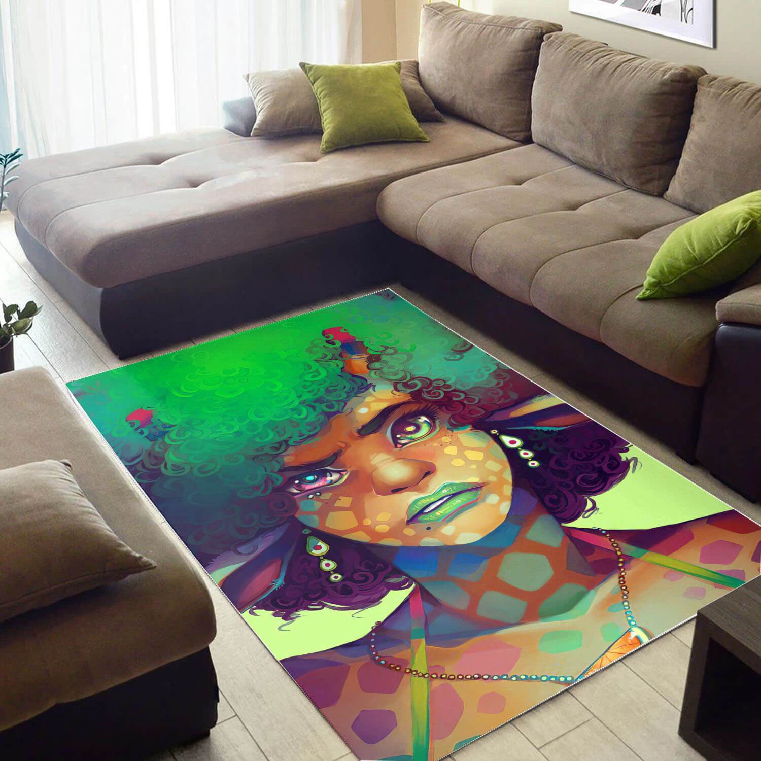 Afrocentric Rugs Beautiful Melanin Woman African American Print Rug Afrocentric Living Room Ideas WBG48862