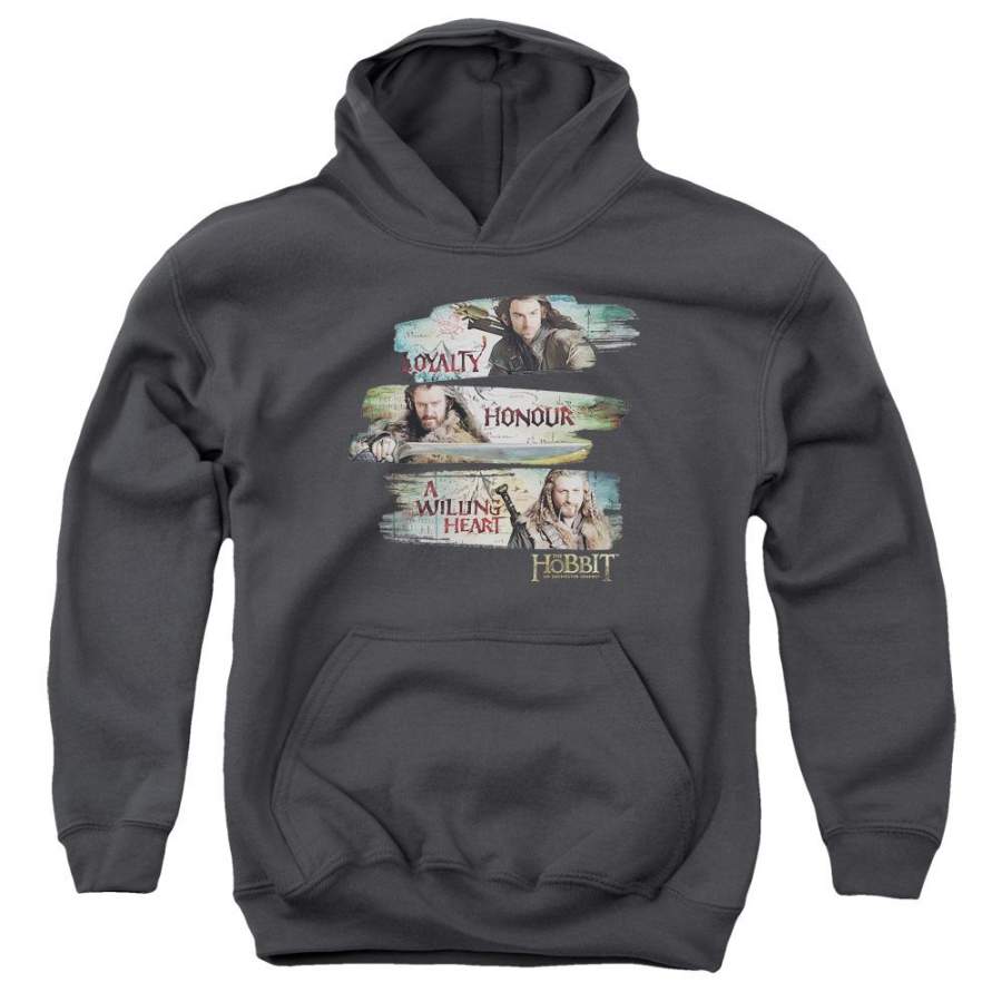 The Hobbit Loyalty And Honour Youth Hoodie (Ages 8-12)