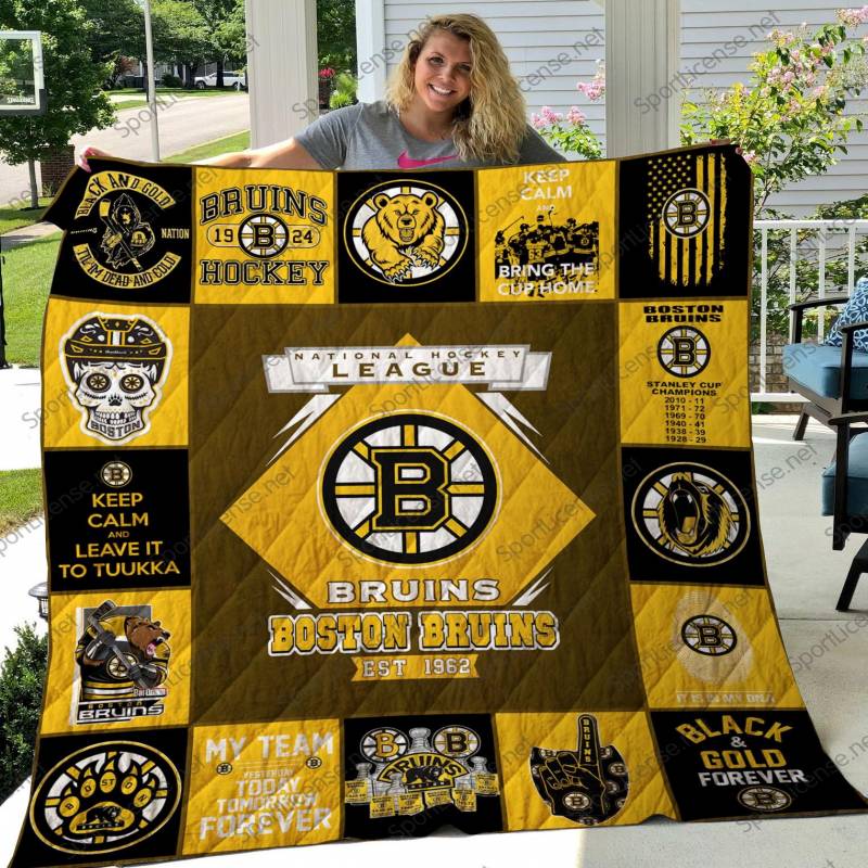 Boston Bruins Quilt Blanket 14