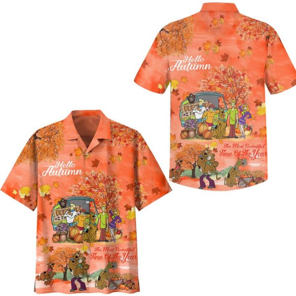 Scooby-Doo Hello Autumnhawaiian Shirt Chm
