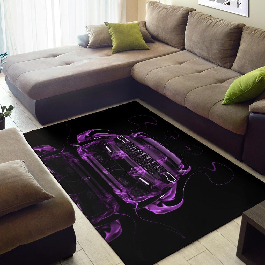 Jeep Purple Rectangle Rug