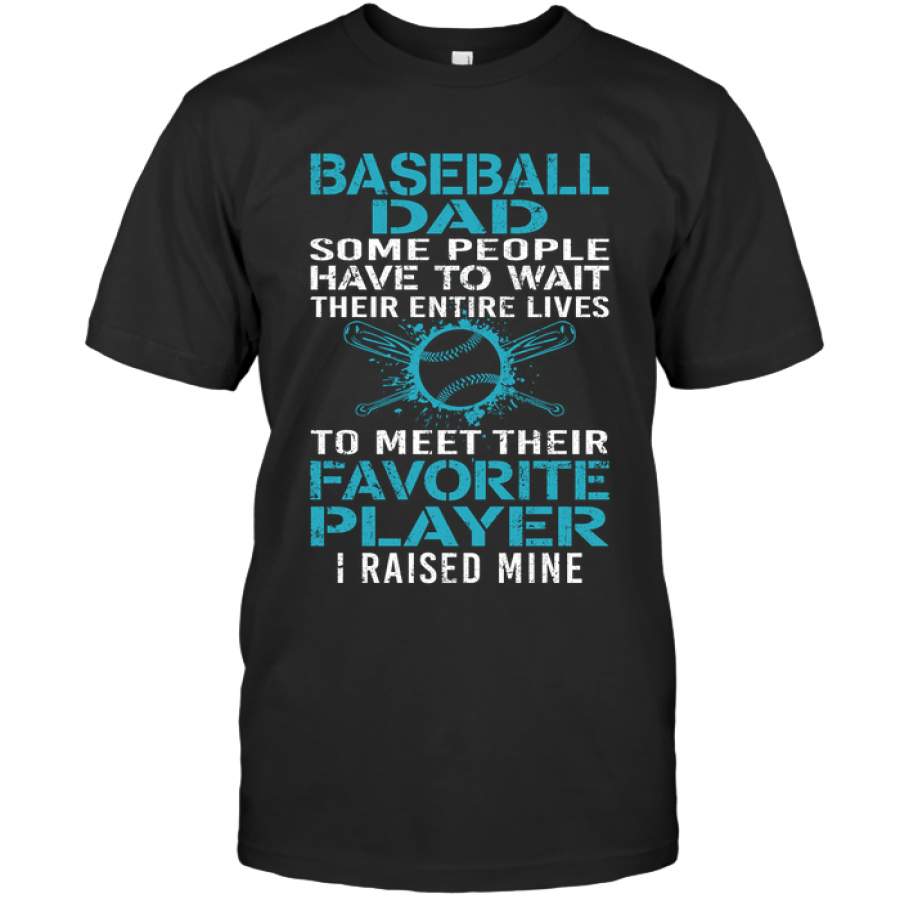 Baseball Dad Favorite Player custom t shirt design