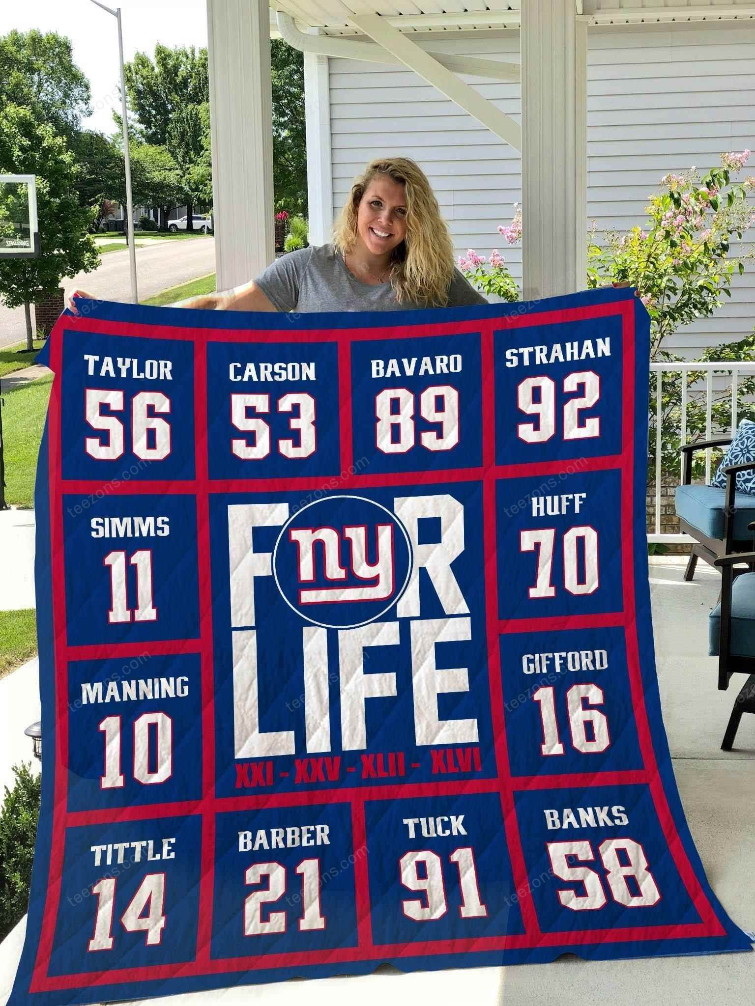 New York Giants For Life N2906 Quilt